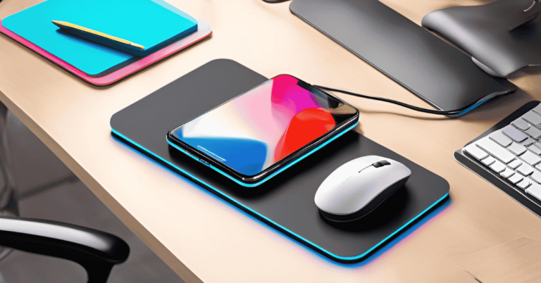 wireless charging mouse pad